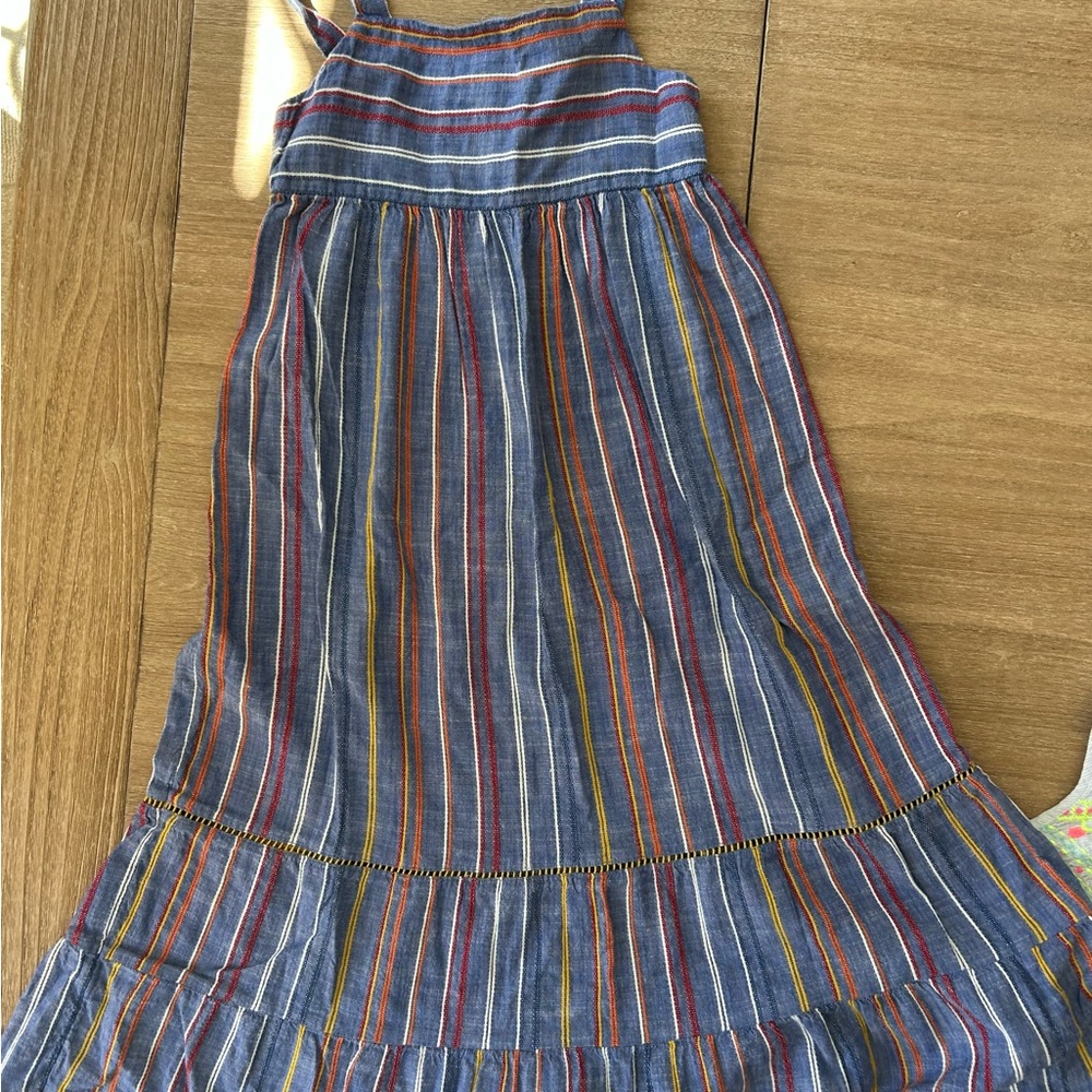 Charming Kids Dress Set - White and Blue - Picture 2 of 5